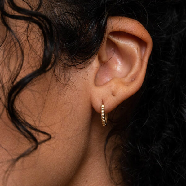 Beaded Hoop Earrings